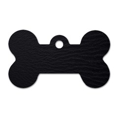 Black Pattern Sand Surface Texture Dog Tag Bone (one Side)