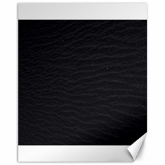 Black Pattern Sand Surface Texture Canvas 11  X 14  