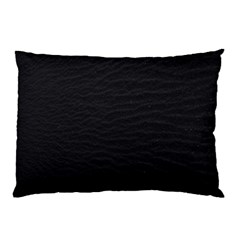 Black Pattern Sand Surface Texture Pillow Case by Amaryn4rt