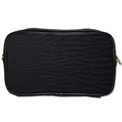 Black Pattern Sand Surface Texture Toiletries Bags 2-side by Amaryn4rt