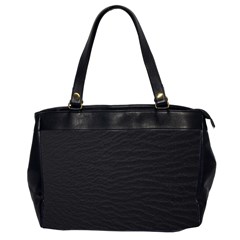 Black Pattern Sand Surface Texture Office Handbags (2 Sides) 