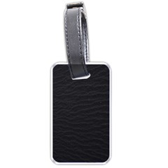 Black Pattern Sand Surface Texture Luggage Tags (one Side) 