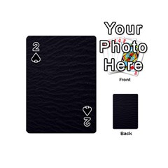 Black Pattern Sand Surface Texture Playing Cards 54 (mini) 