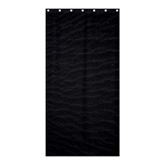 Black Pattern Sand Surface Texture Shower Curtain 36  X 72  (stall)  by Amaryn4rt