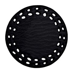 Black Pattern Sand Surface Texture Ornament (round Filigree)