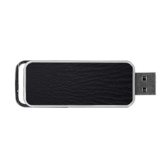 Black Pattern Sand Surface Texture Portable Usb Flash (two Sides)