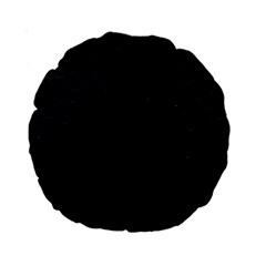 Black Pattern Sand Surface Texture Standard 15  Premium Round Cushions