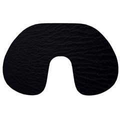 Black Pattern Sand Surface Texture Travel Neck Pillows