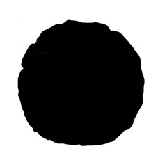 Black Pattern Sand Surface Texture Standard 15  Premium Flano Round Cushions