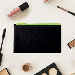 Black Pattern Sand Surface Texture Cosmetic Bag (xs) by Amaryn4rt