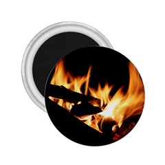 Bonfire Wood Night Hot Flame Heat 2 25  Magnets