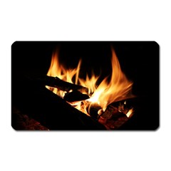 Bonfire Wood Night Hot Flame Heat Magnet (rectangular)