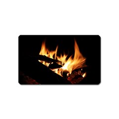 Bonfire Wood Night Hot Flame Heat Magnet (name Card)