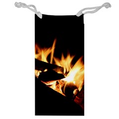 Bonfire Wood Night Hot Flame Heat Jewelry Bag by Amaryn4rt