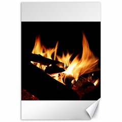 Bonfire Wood Night Hot Flame Heat Canvas 20  X 30   by Amaryn4rt