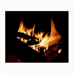 Bonfire Wood Night Hot Flame Heat Small Glasses Cloth (2-side)