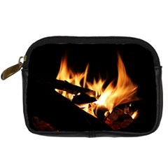 Bonfire Wood Night Hot Flame Heat Digital Camera Cases by Amaryn4rt