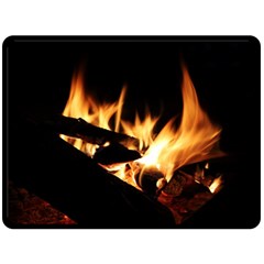 Bonfire Wood Night Hot Flame Heat Fleece Blanket (large)  by Amaryn4rt