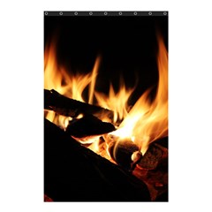 Bonfire Wood Night Hot Flame Heat Shower Curtain 48  X 72  (small)  by Amaryn4rt