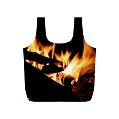 Bonfire Wood Night Hot Flame Heat Full Print Recycle Bags (s)  by Amaryn4rt