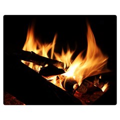 Bonfire Wood Night Hot Flame Heat Double Sided Flano Blanket (medium)  by Amaryn4rt