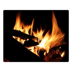 Bonfire Wood Night Hot Flame Heat Double Sided Flano Blanket (large)  by Amaryn4rt