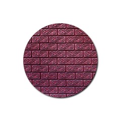 Brick Wall Brick Wall Rubber Round Coaster (4 Pack)  by Amaryn4rt