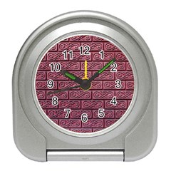 Brick Wall Brick Wall Travel Alarm Clocks