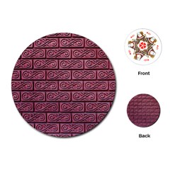 Brick Wall Brick Wall Playing Cards (round)  by Amaryn4rt