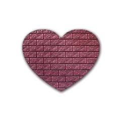 Brick Wall Brick Wall Rubber Coaster (heart) 