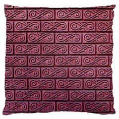 Brick Wall Brick Wall Large Cushion Case (two Sides) by Amaryn4rt