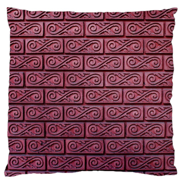 Brick Wall Brick Wall Large Flano Cushion Case (One Side)