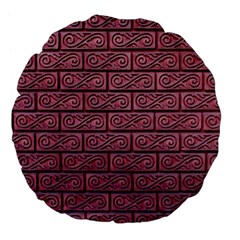 Brick Wall Brick Wall Large 18  Premium Flano Round Cushions by Amaryn4rt