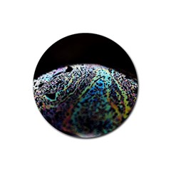 Bubble Iridescent Soap Bubble Rubber Coaster (round) 