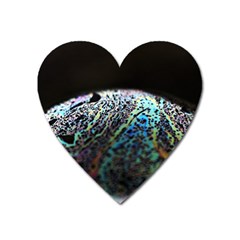 Bubble Iridescent Soap Bubble Heart Magnet by Amaryn4rt