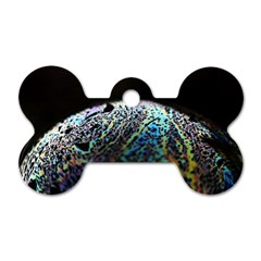 Bubble Iridescent Soap Bubble Dog Tag Bone (one Side)