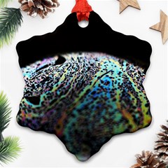 Bubble Iridescent Soap Bubble Snowflake Ornament (two Sides)