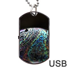 Bubble Iridescent Soap Bubble Dog Tag Usb Flash (two Sides)