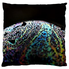 Bubble Iridescent Soap Bubble Large Cushion Case (two Sides)