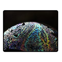 Bubble Iridescent Soap Bubble Double Sided Fleece Blanket (small) 