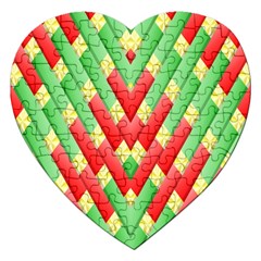 Christmas Geometric 3d Design Jigsaw Puzzle (heart)