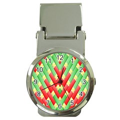 Christmas Geometric 3d Design Money Clip Watches by Amaryn4rt