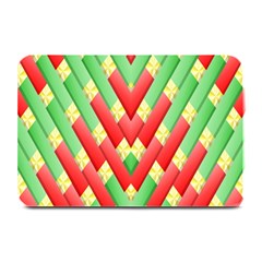 Christmas Geometric 3d Design Plate Mats by Amaryn4rt