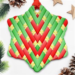 Christmas Geometric 3d Design Ornament (snowflake)