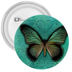 Butterfly Background Vintage Old Grunge 3  Buttons