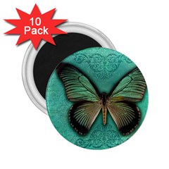 Butterfly Background Vintage Old Grunge 2 25  Magnets (10 Pack)  by Amaryn4rt