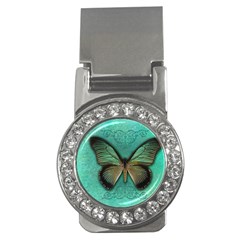 Butterfly Background Vintage Old Grunge Money Clips (cz) 