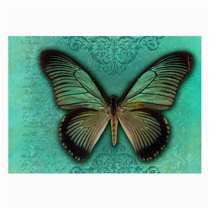 Butterfly Background Vintage Old Grunge Large Glasses Cloth (2-Side)