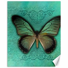 Butterfly Background Vintage Old Grunge Canvas 11  X 14  