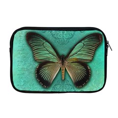 Butterfly Background Vintage Old Grunge Apple Macbook Pro 17  Zipper Case